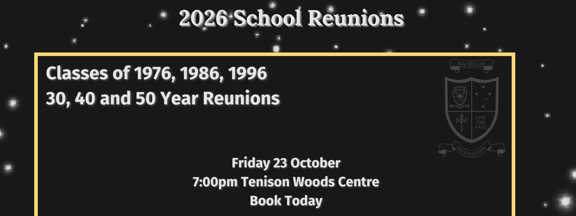 2026 30 50 Year Reunions Website